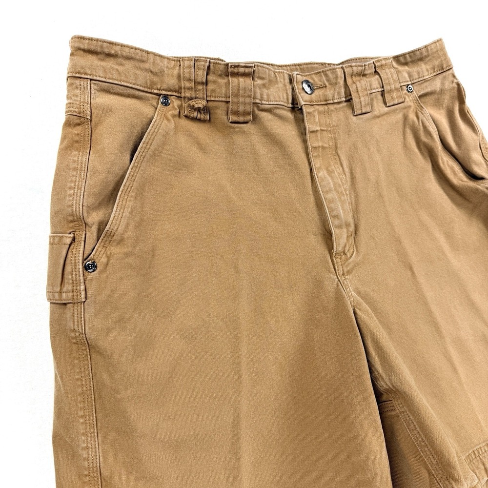 Mens Duluth Trading Flex Fire Hose Shorts Utility Workwear Brown Size 38 Canvas - Picture 5 of 10